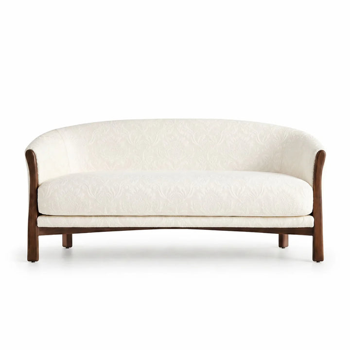 Montialo Ivory Two-Toned Velvet Fabric