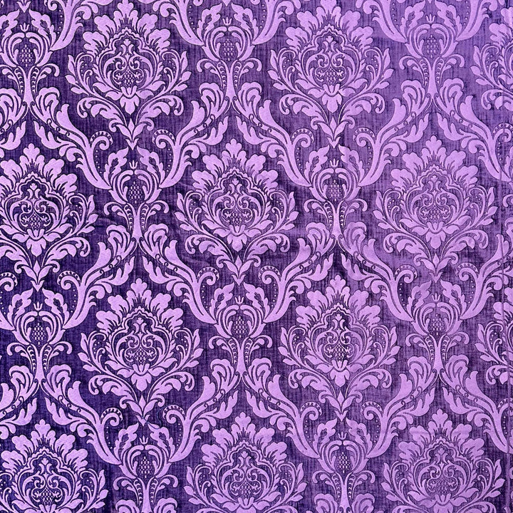 Montialo Violet Two-Toned Velvet Fabric