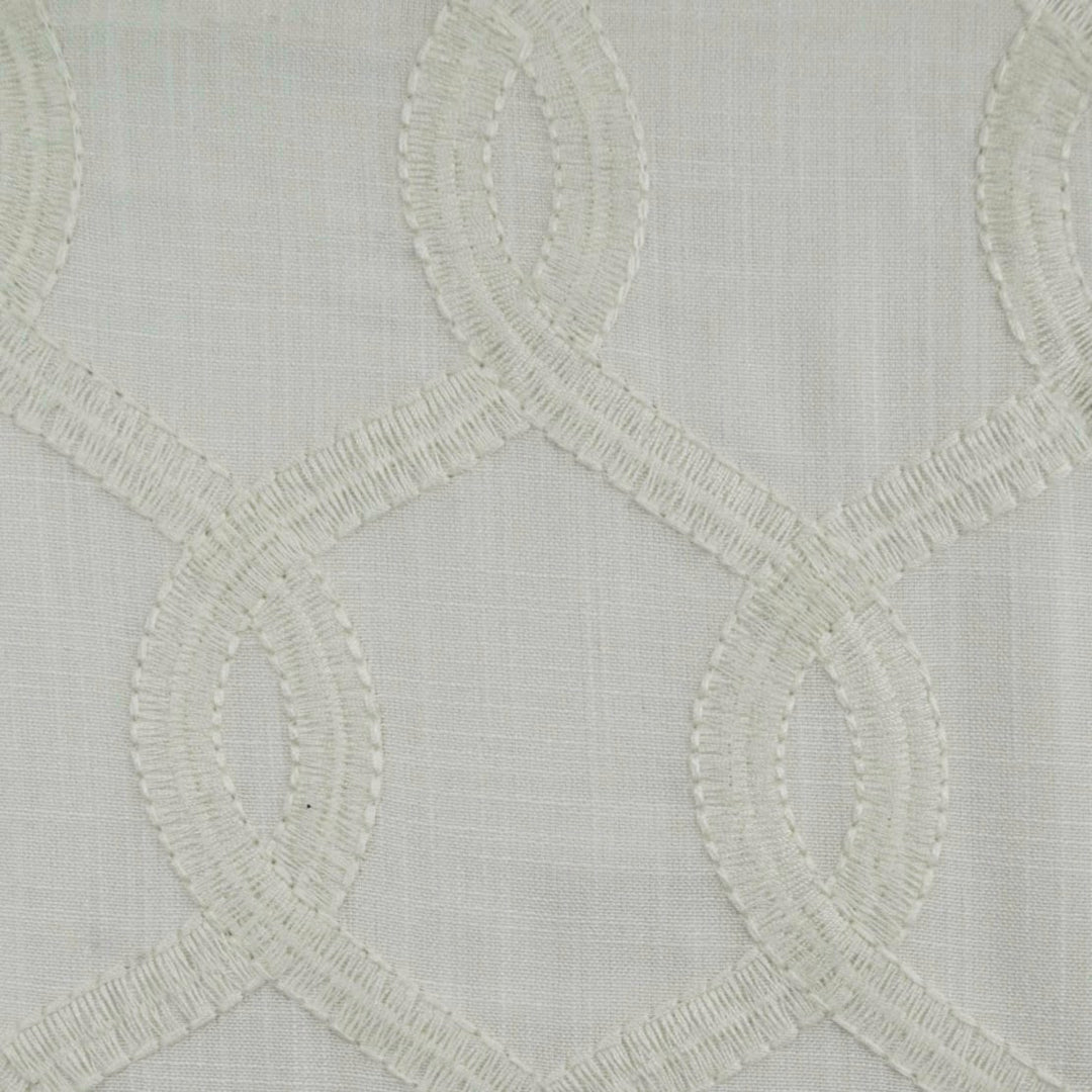 Ardessa Large Abstract Embroidery Faux Linen Fabric | 6 Colors