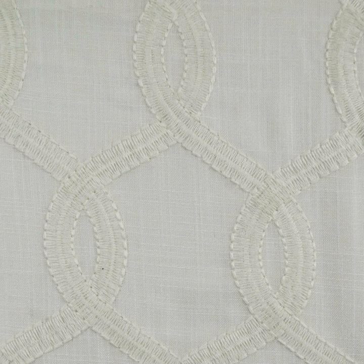 Ardessa Large Abstract Embroidery Faux Linen Fabric | 6 Colors