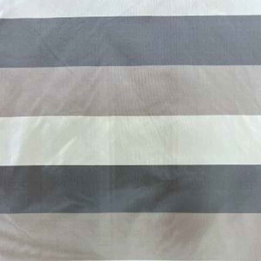 Sorvane Multi-Colored Stripe Silk Fabric in Lichen
