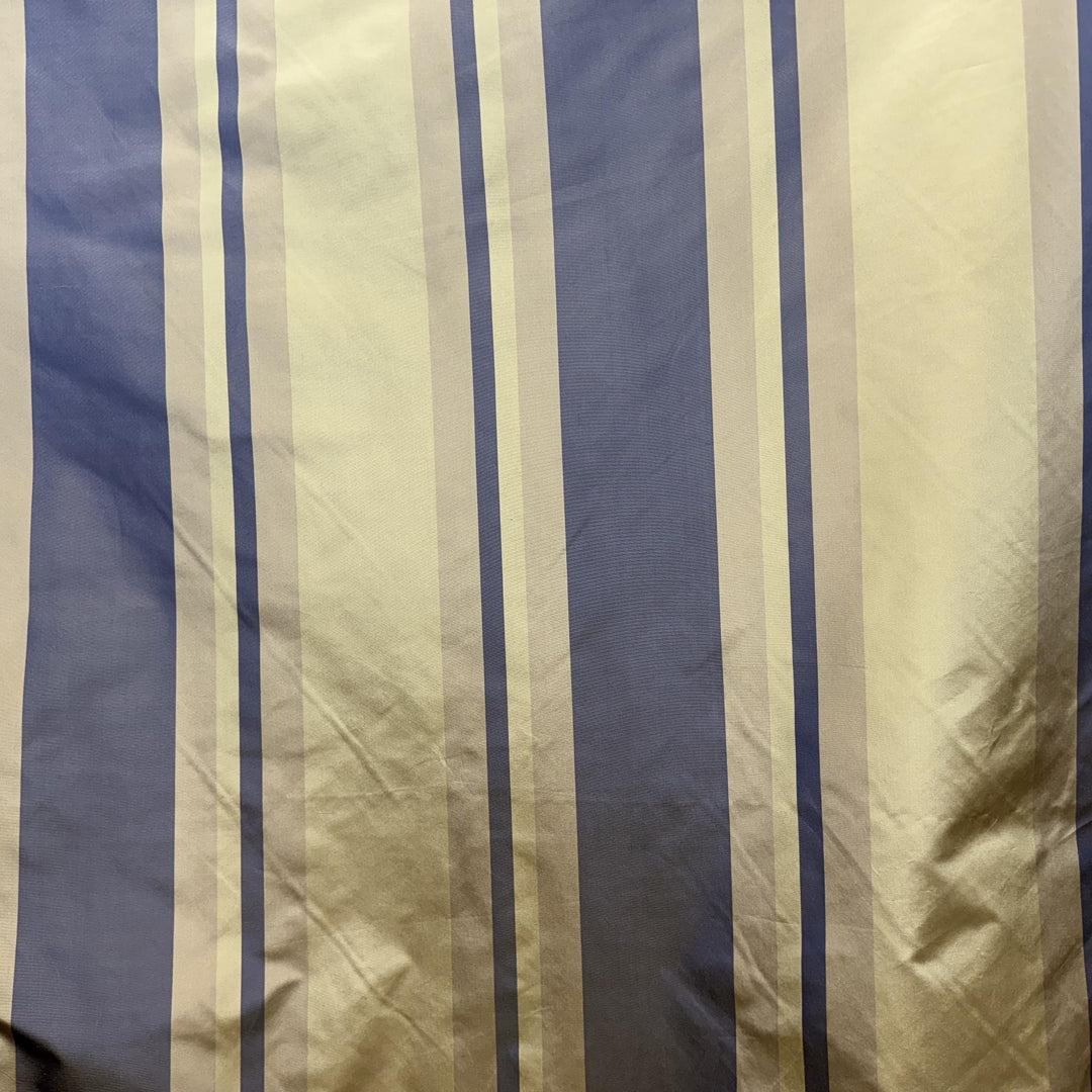 Tavelline Multi-Colored Stripe Silk Fabric in Antique