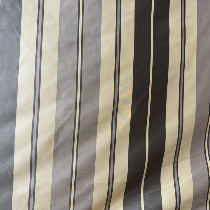 Ulmira Multi-Colored Stripe Silk Fabric in Bark