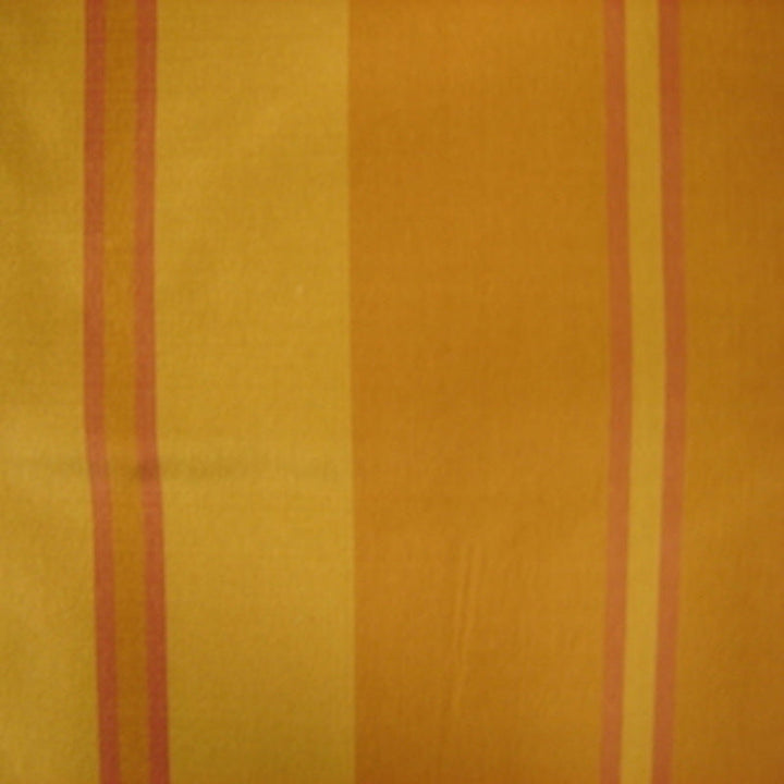 Ulmira Multi-Colored Stripe Silk Fabric in Coral