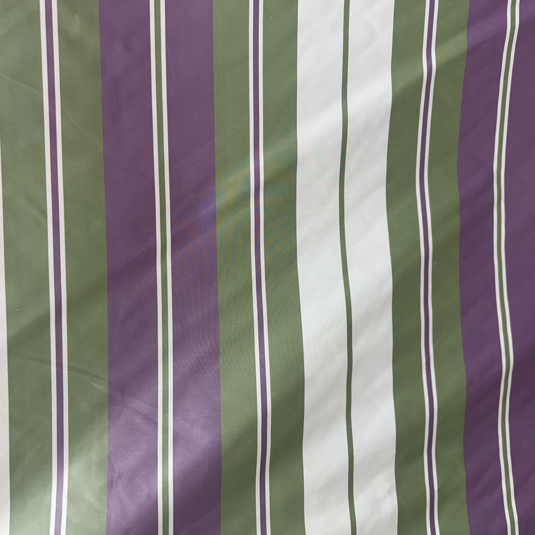 Ulmira Multi-Colored Stripe Silk Fabric in Mulberry