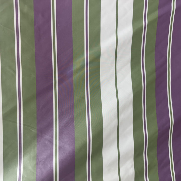 Ulmira Multi-Colored Stripe Silk Fabric in Mulberry