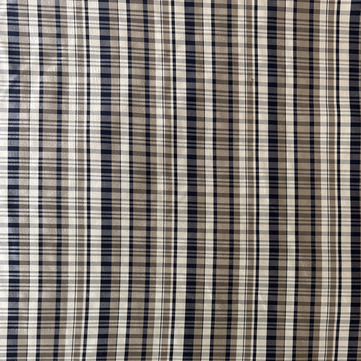Zovanne Multi-Colored Stripe Silk Fabric in Charcoal