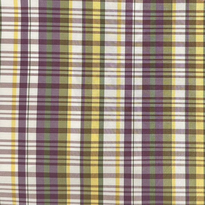 Zovanne Multi-Colored Stripe Silk Fabric in Mulberry