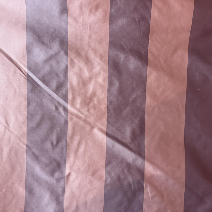 Cirvessa Two-Toned Stripe Silk Fabric in Praline