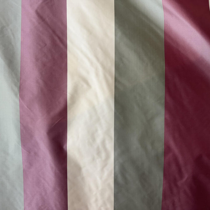 Faravelle Multi-Colored Wide Stripe Silk Fabric in Holly