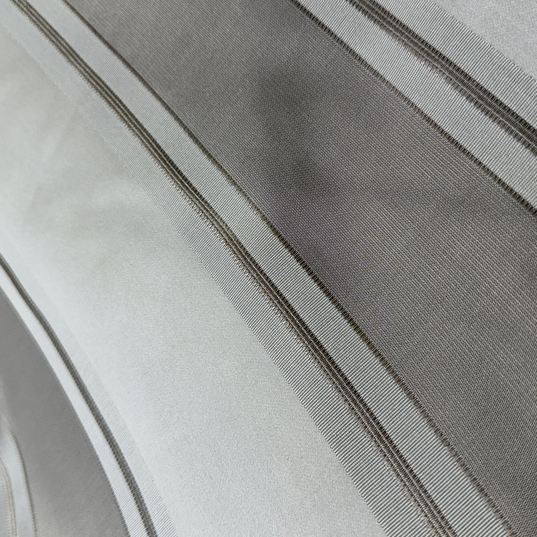 Isavanne Two-Toned Stripe Silk Fabric in Driftwood