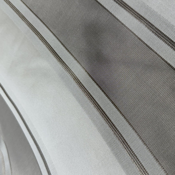 Isavanne Two-Toned Stripe Silk Fabric in Driftwood