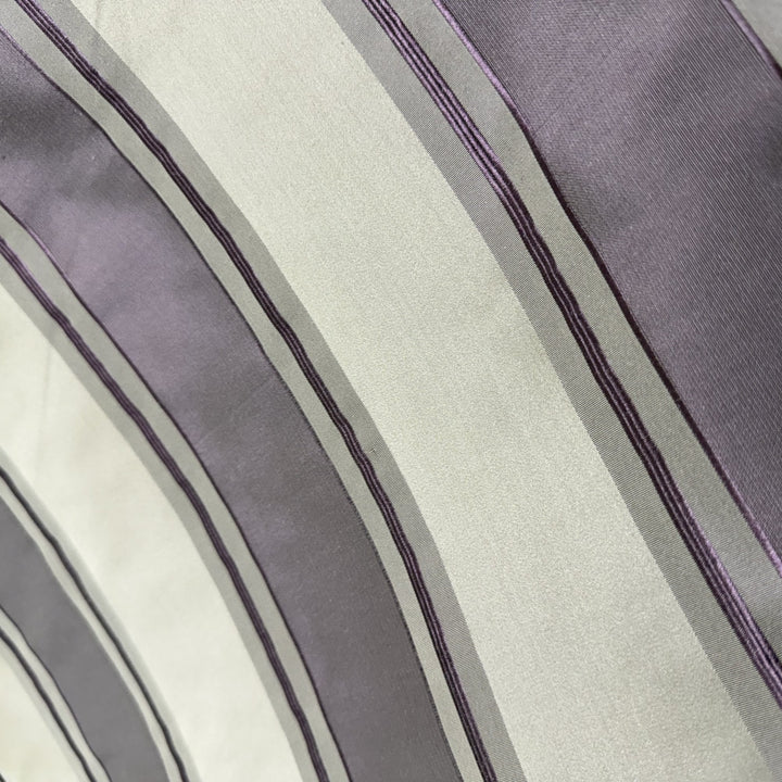 Isavanne Two-Toned Stripe Silk Fabric in Merlot