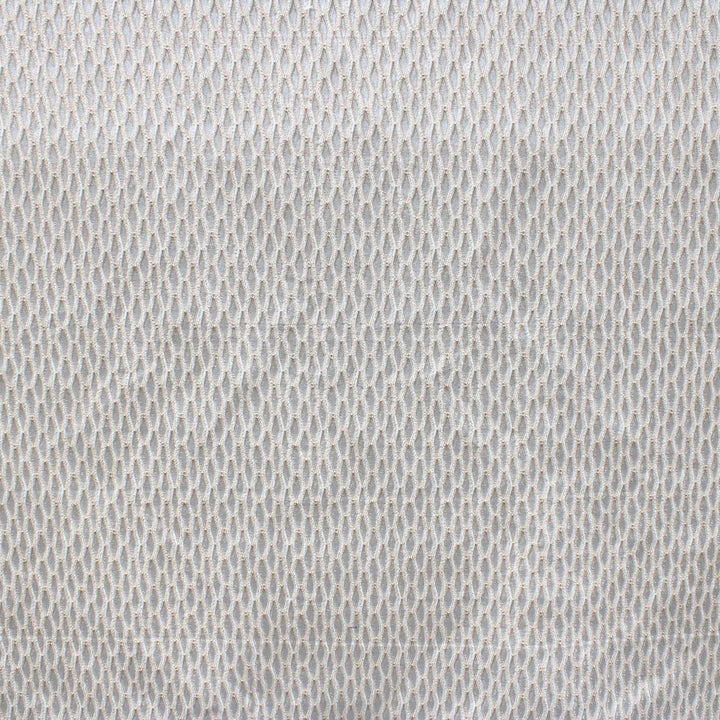 Montrelle Silver Ivory Textured Damask Jacquard Brocade Fabric