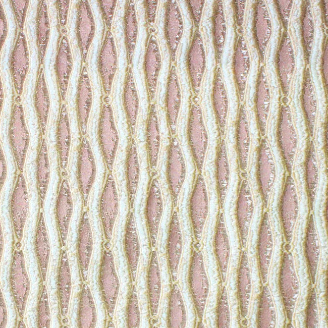 Montrelle Blush Textured Damask Jacquard Brocade Fabric