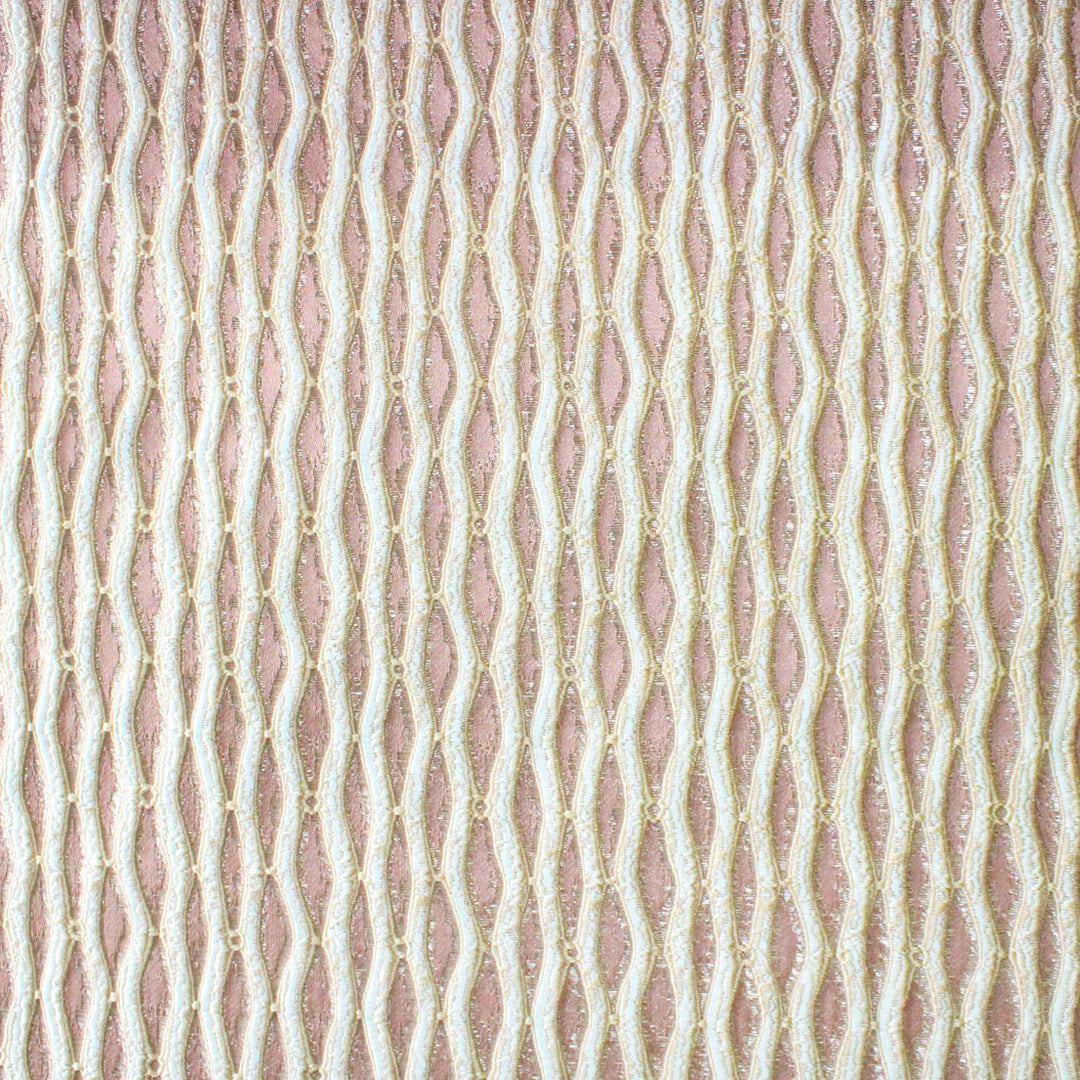 Montrelle Blush Textured Damask Jacquard Brocade Fabric