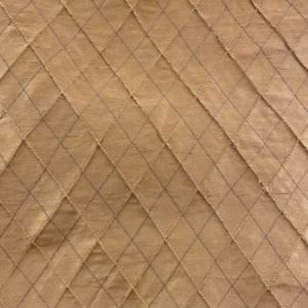 Morvessa Solid Diamond Geometric Silk Fabric in Cayenne