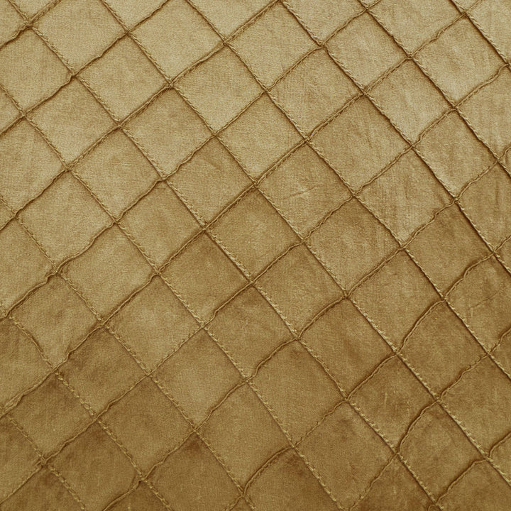Orsanne Solid Small Diamond Geometric Silk Fabric in Antique