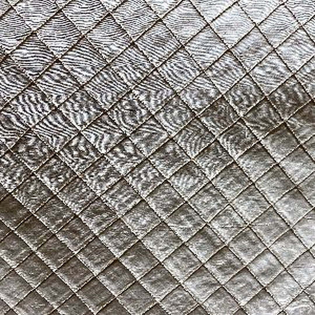 Orsanne Solid Small Diamond Geometric Silk Fabric in Coral