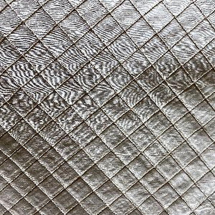 Orsanne Solid Small Diamond Geometric Silk Fabric in Coral