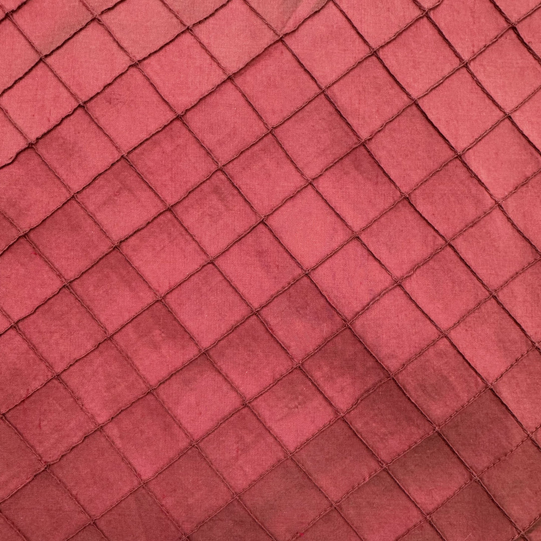 Orsanne Solid Small Diamond Geometric Silk Fabric in Tile