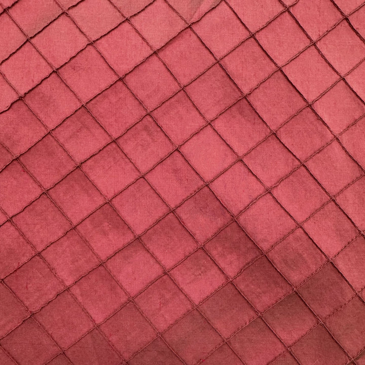 Orsanne Solid Small Diamond Geometric Silk Fabric in Tile