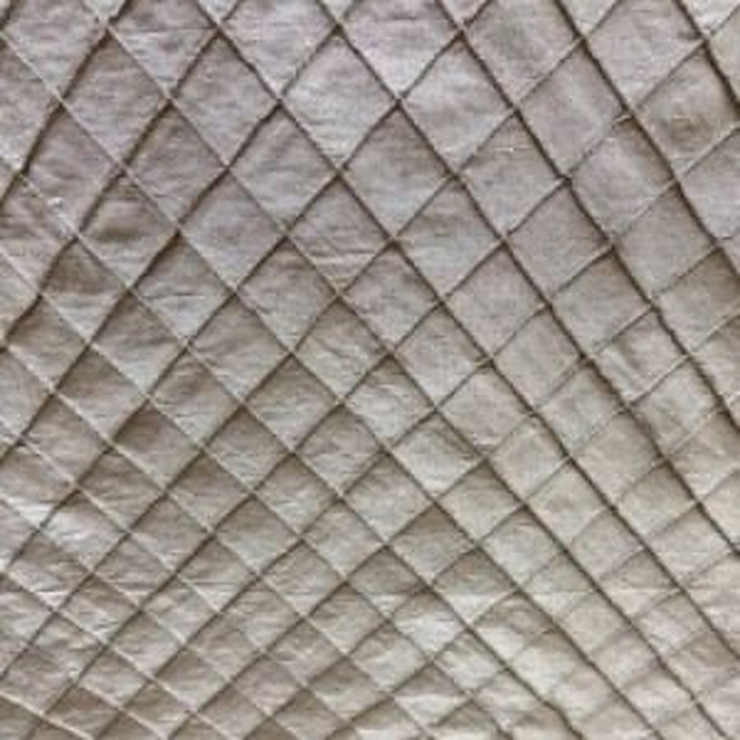 Orsanne Solid Small Diamond Geometric Silk Fabric in Wine