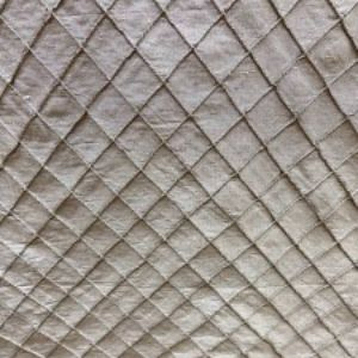 Orsanne Solid Small Diamond Geometric Silk Fabric in Wine