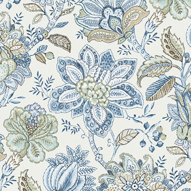 4 COLORS / Rosette Floral 100% Cotton Fabric