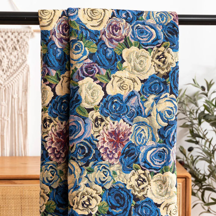 Amalfi Oil Paint Floral Chenille Fabric