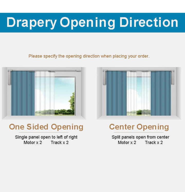 Motorized Curtain Double Track