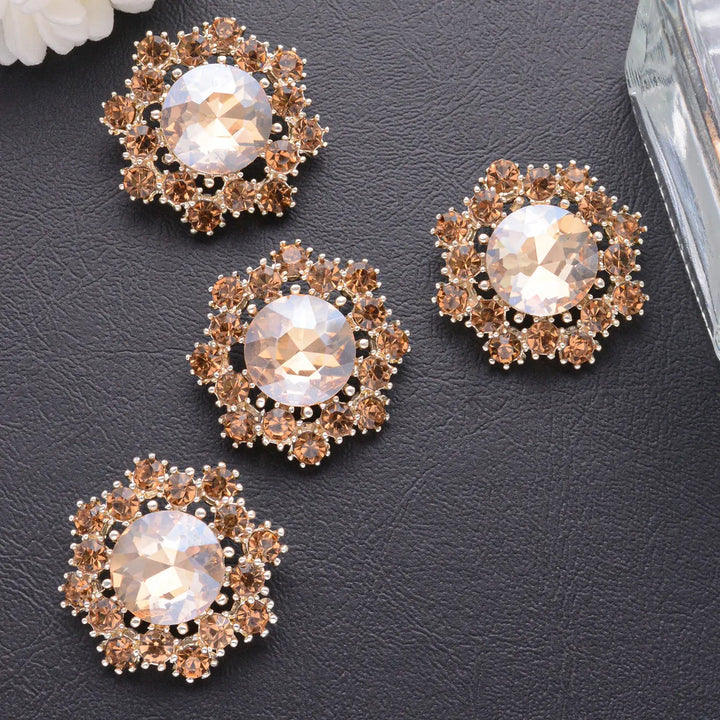 4 PC / Alyssa Rhinestone Buttons