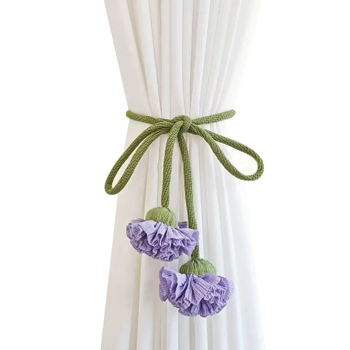 Ravelle Floral Elastic Band Curtain Tieback