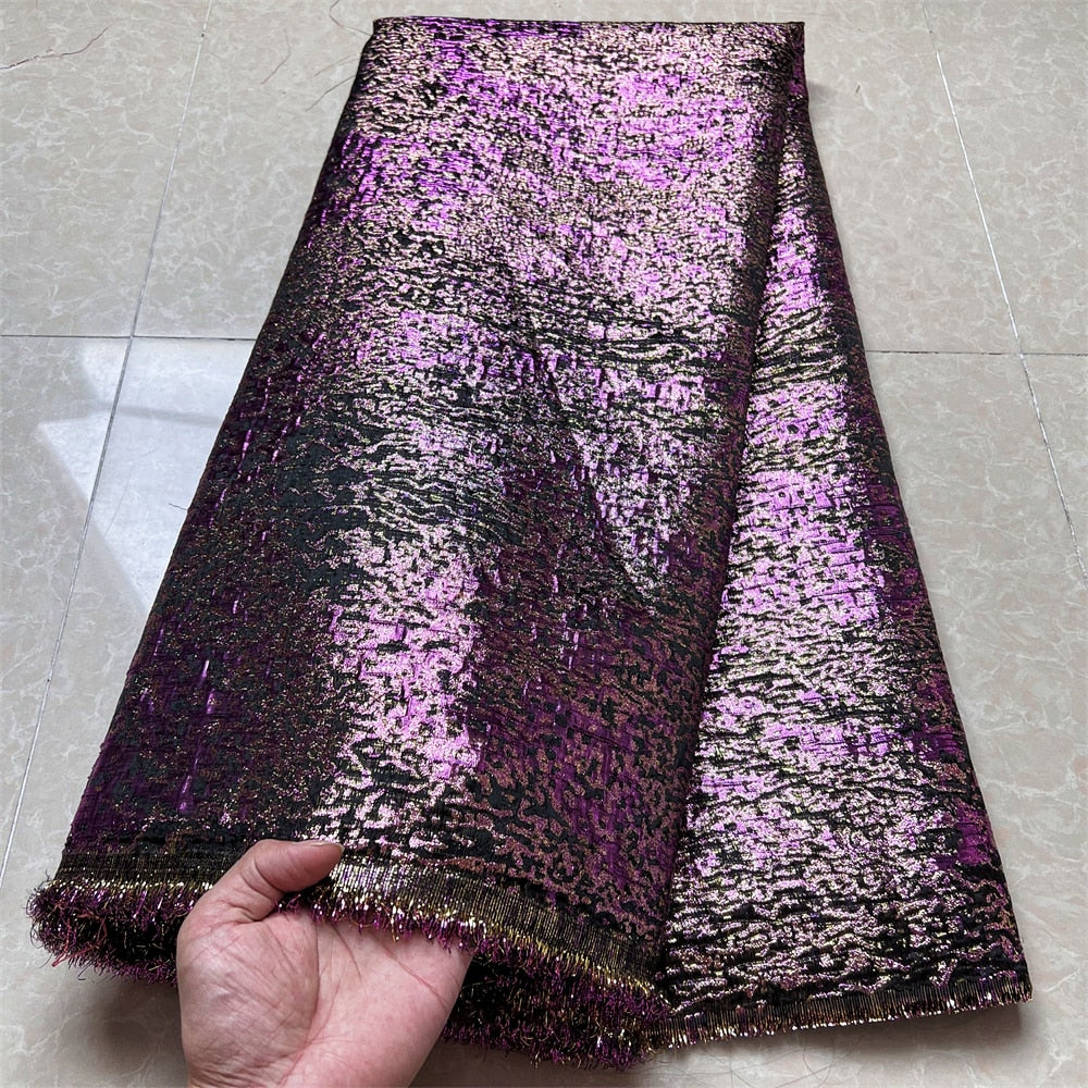 5 YARDS / 11 COLORS / Abstract Iridescent Textured Jacquard Brocade Woven Fashion Jacket Dress Fabric