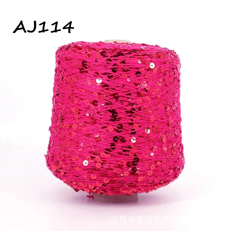50g Metallic Sequin Yarn Sparkle Glitter