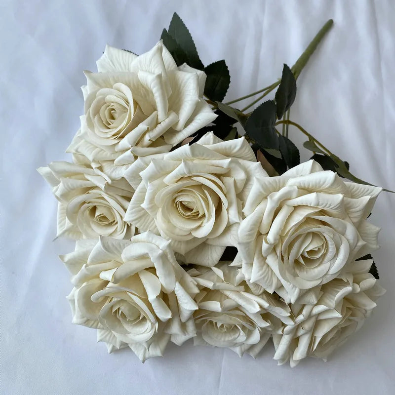 Faux Diamond Rose Flower