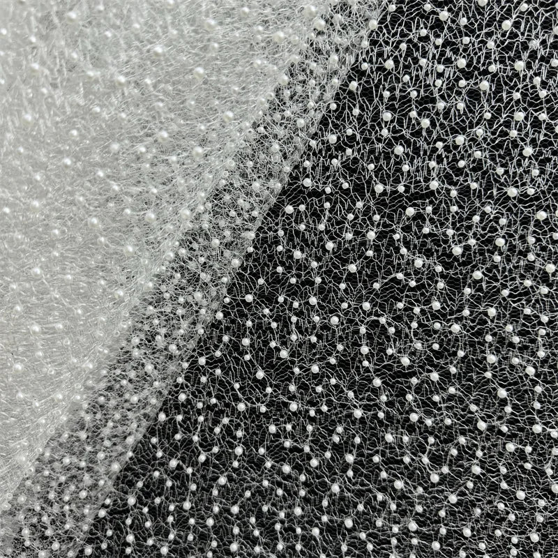 Riva Sequin Beaded Embroidery Glitter Mesh Sparkly Lace Wedding Party Dress Fabric