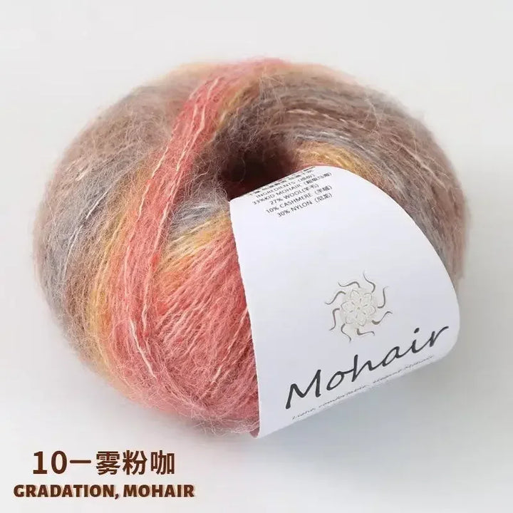 5PC / Gradient Mohair Yarn