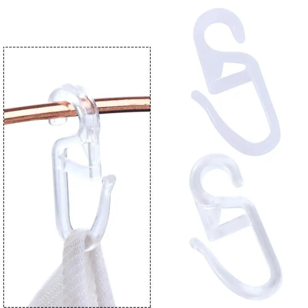 20 PC / Plastic Sliding Curtain Hooks