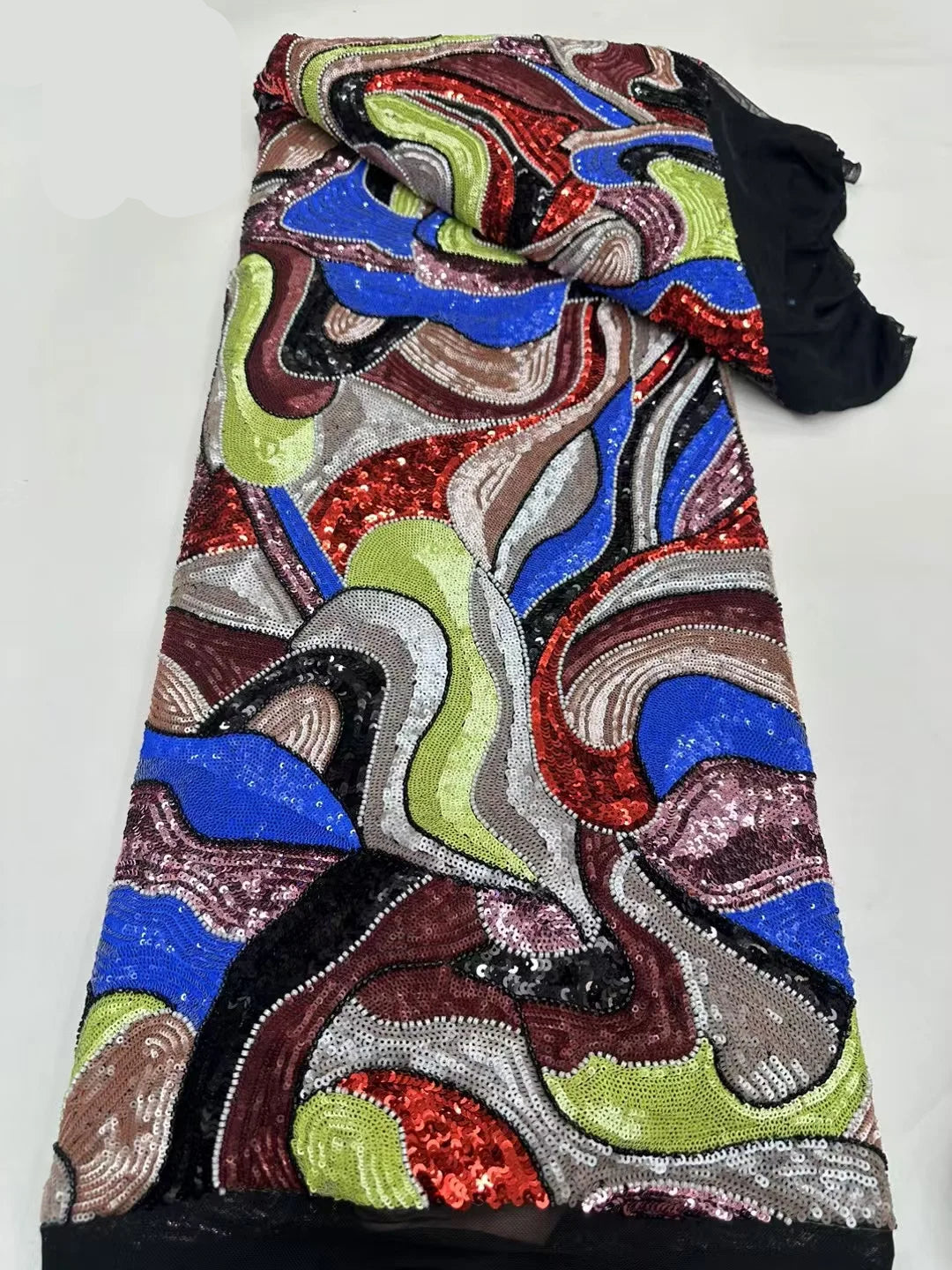 5 YARDS / 10 COLORS / Opulenza Beaded Embroidery Bridal Mesh Lace Fabric