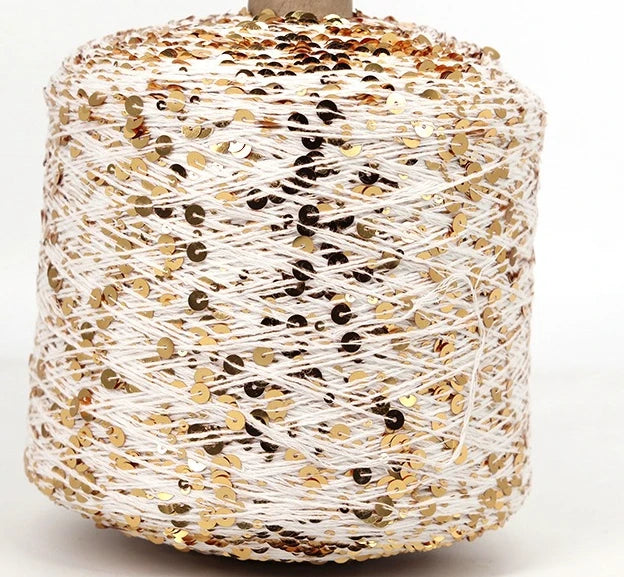50g Metallic Sequin Yarn Sparkle Glitter