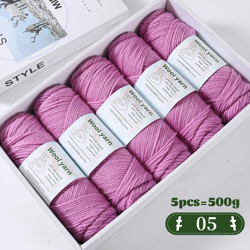 500g Gradient Color Rainbow Yarn