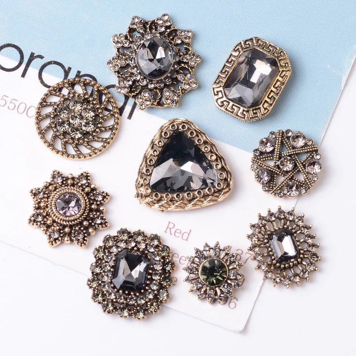 10 PC / Aniyah Metal Buttons