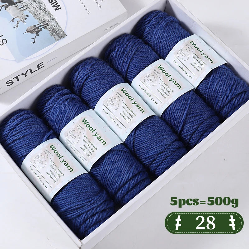 500g Gradient Color Rainbow Yarn