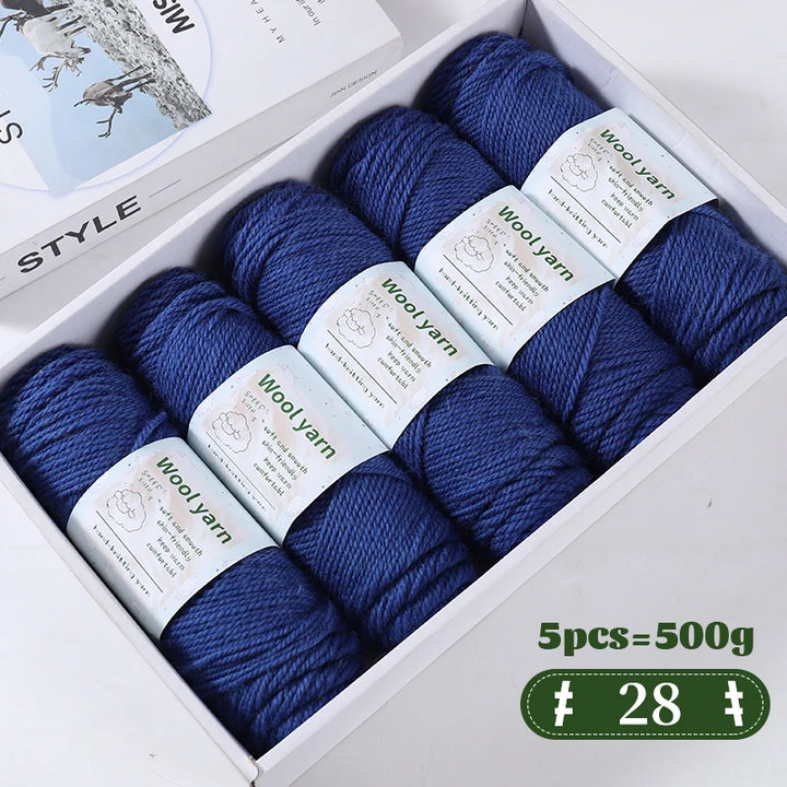 500g Gradient Color Rainbow Yarn