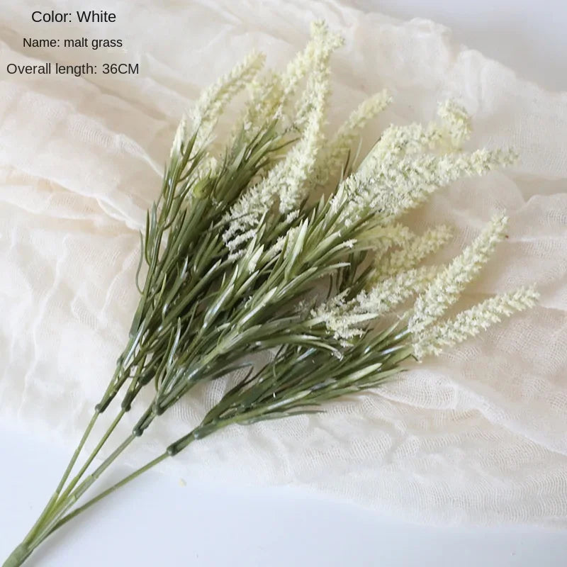 Rêve 13 inch Artificial Flower Malt Grass Plant