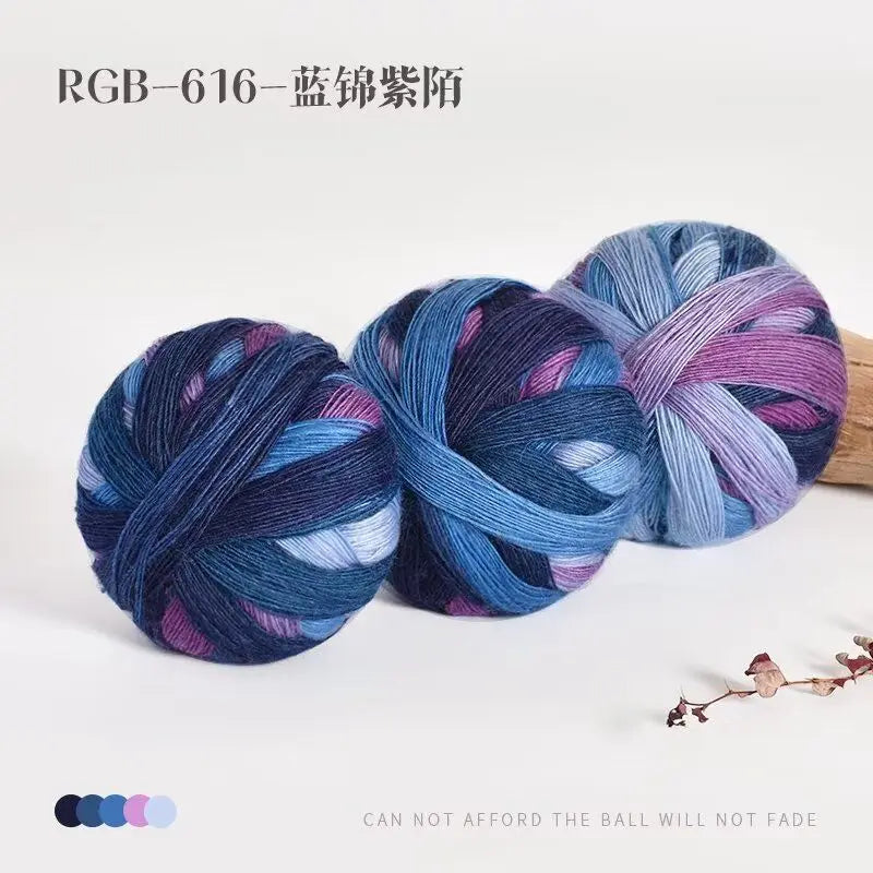 300g Pack Rainbow Wool Yarn