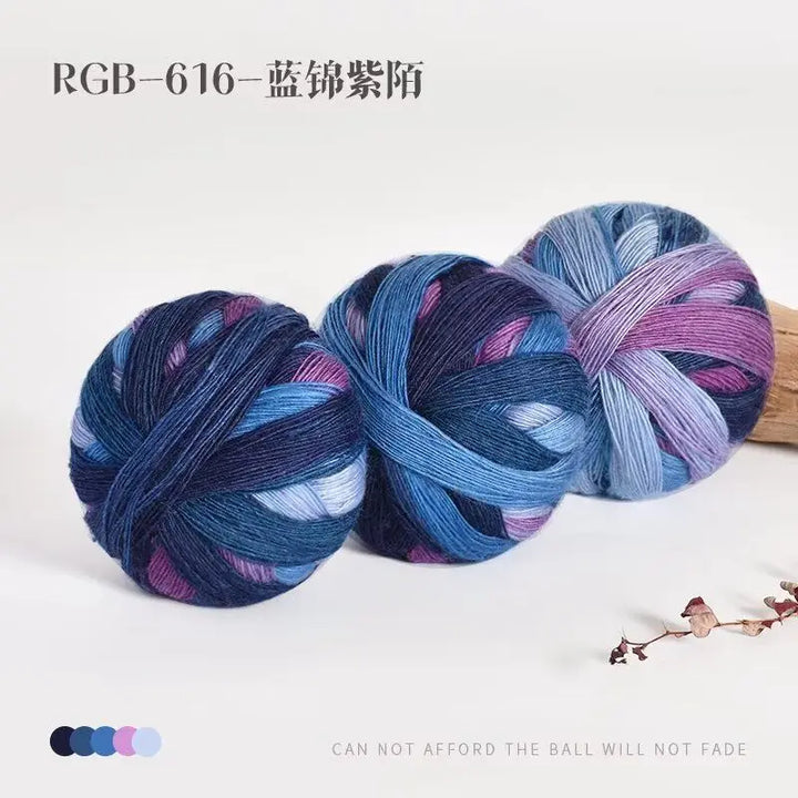 300g Pack Rainbow Wool Yarn