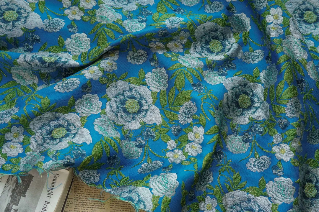 Oskjlo Floral Woven Jacquard Fabric