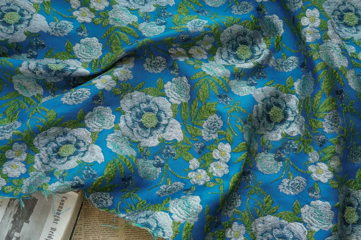 Oskjlo Floral Woven Jacquard Fabric